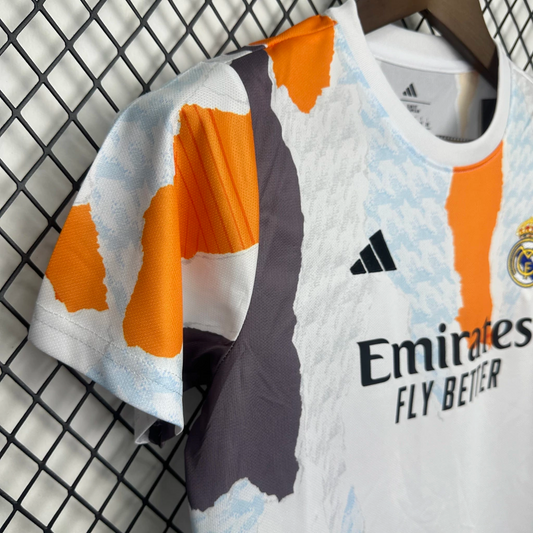Real Madrid - pre Match 24/25 Kids Kit (T-shirt+shorts)