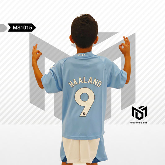 Manchester City 23/24 Home HAALAND-9 Kit (T-shirt + shorts)