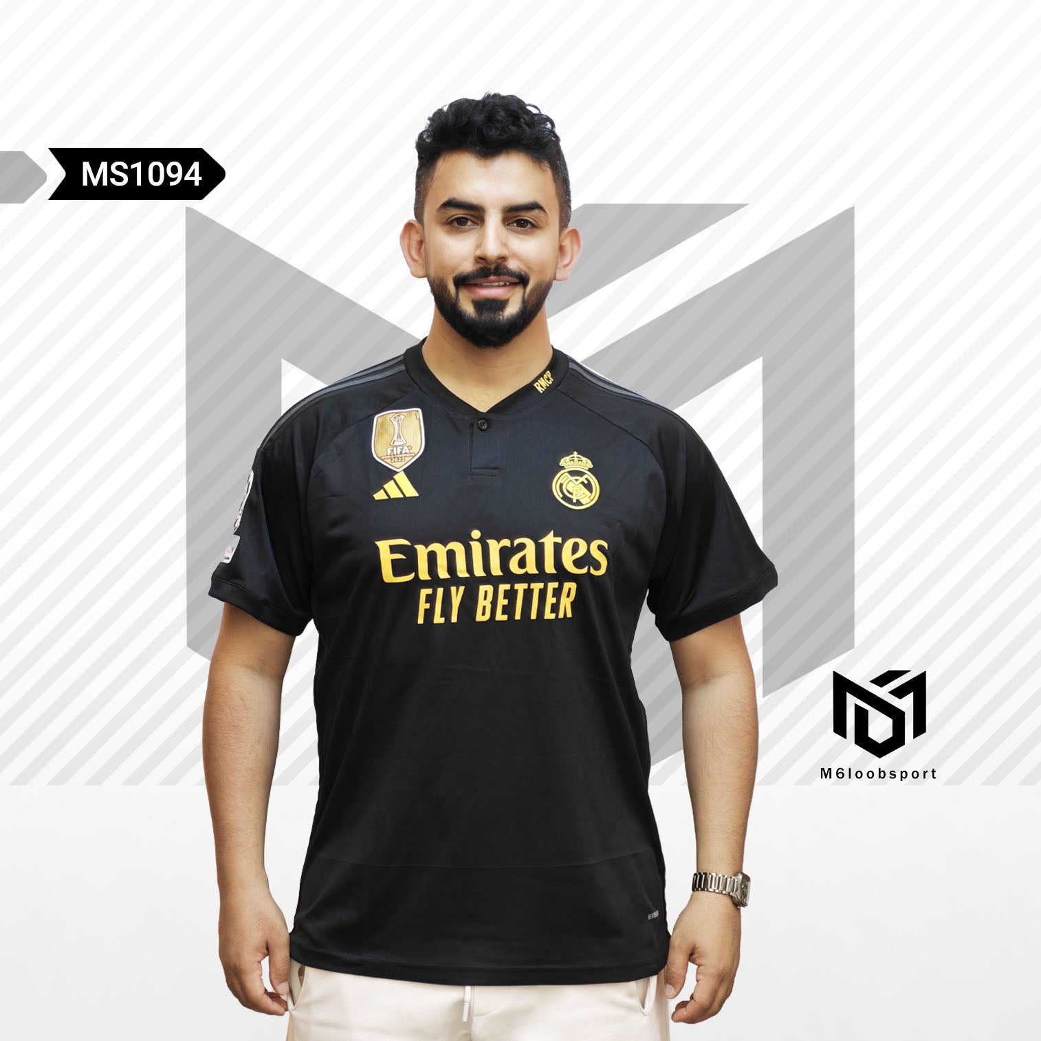 Real Madrid 23/24 black T-shirt (Player Version)