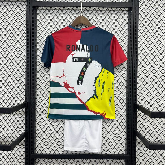 Ronaldo #7 25/26  special edition jersey kids kit  (T-shirt + shorts)