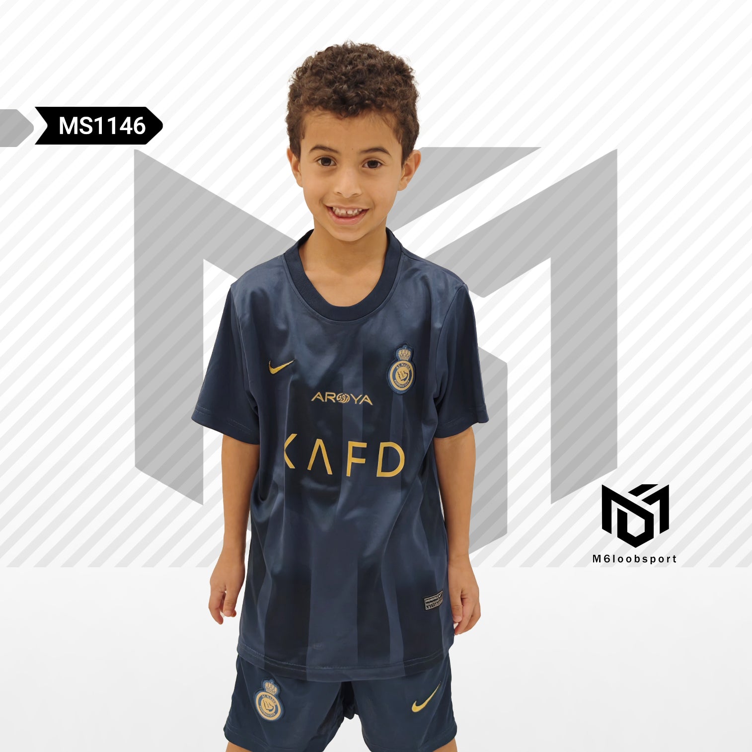 Al-Nassr 23/24 Home Kids -CR 7-Set (T-shirt + shorts)