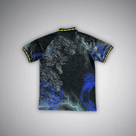 Real Madrid 25/26  dragon blue and black T-shirt  (Fans jersey)