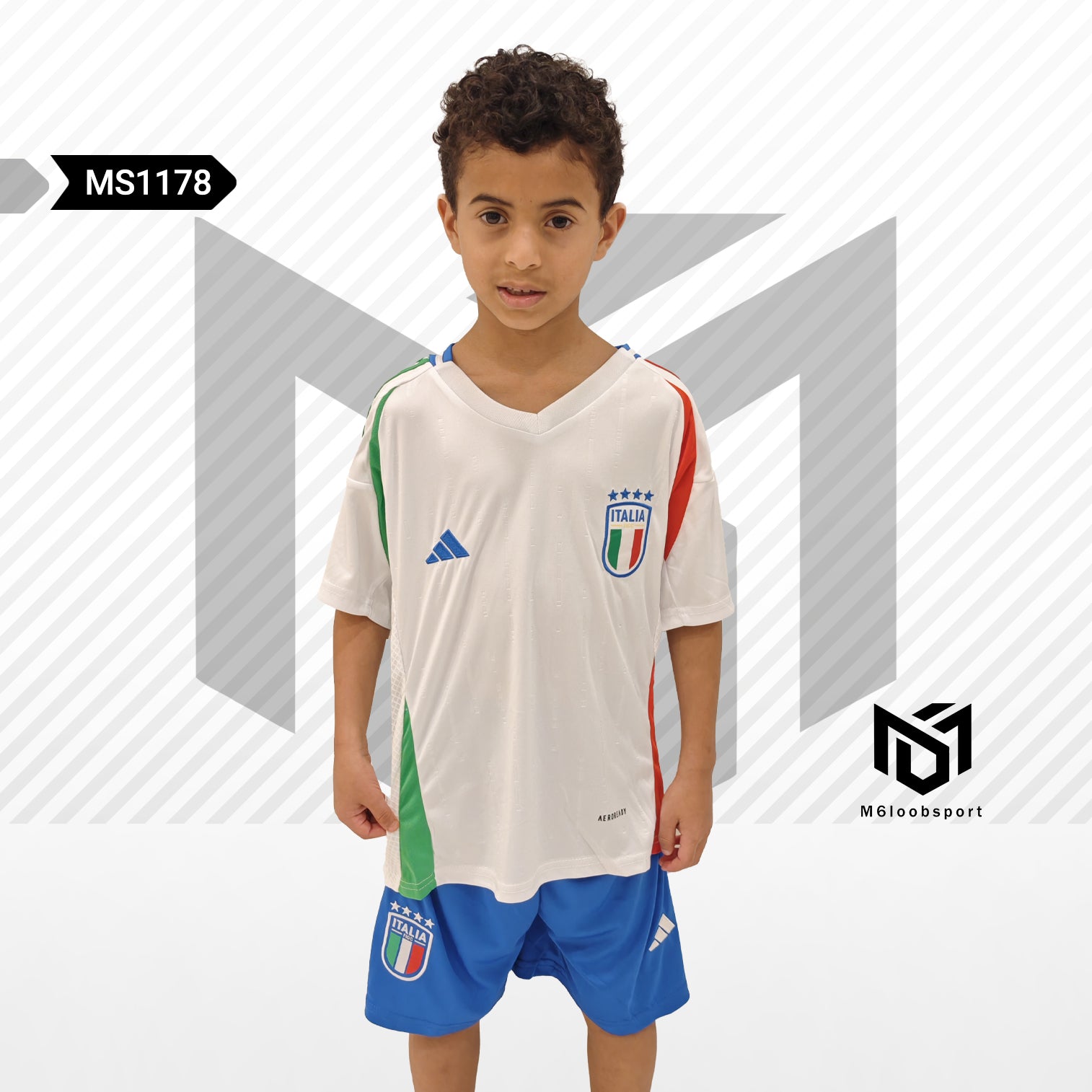 Italy 24/25 Home kids Set (T-shirt + shorts)