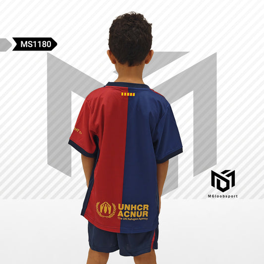 Barcelona 24/25 Home kids Set (T-shirt + shorts)