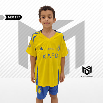 Al-Nassr 24/25 Home Kids Set (T-shirt + shorts)