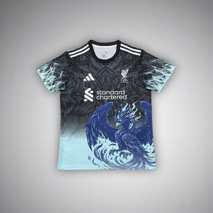 Liverpool 25/26 Black And Blue T-shirts  (Fans jersey)