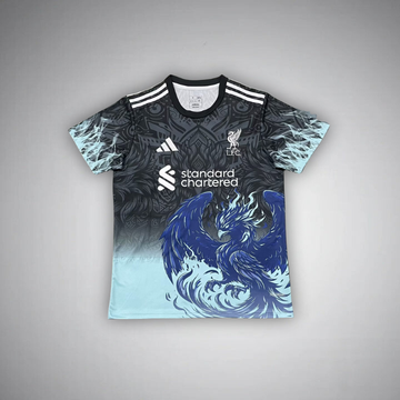 Liverpool 25/26 Black And Blue T-shirts  (Fans jersey)