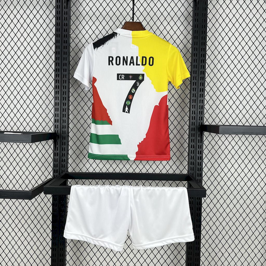 Men's Cristiano Ronaldo 25/26 all club mix shirt Set (T-shirt + shorts)