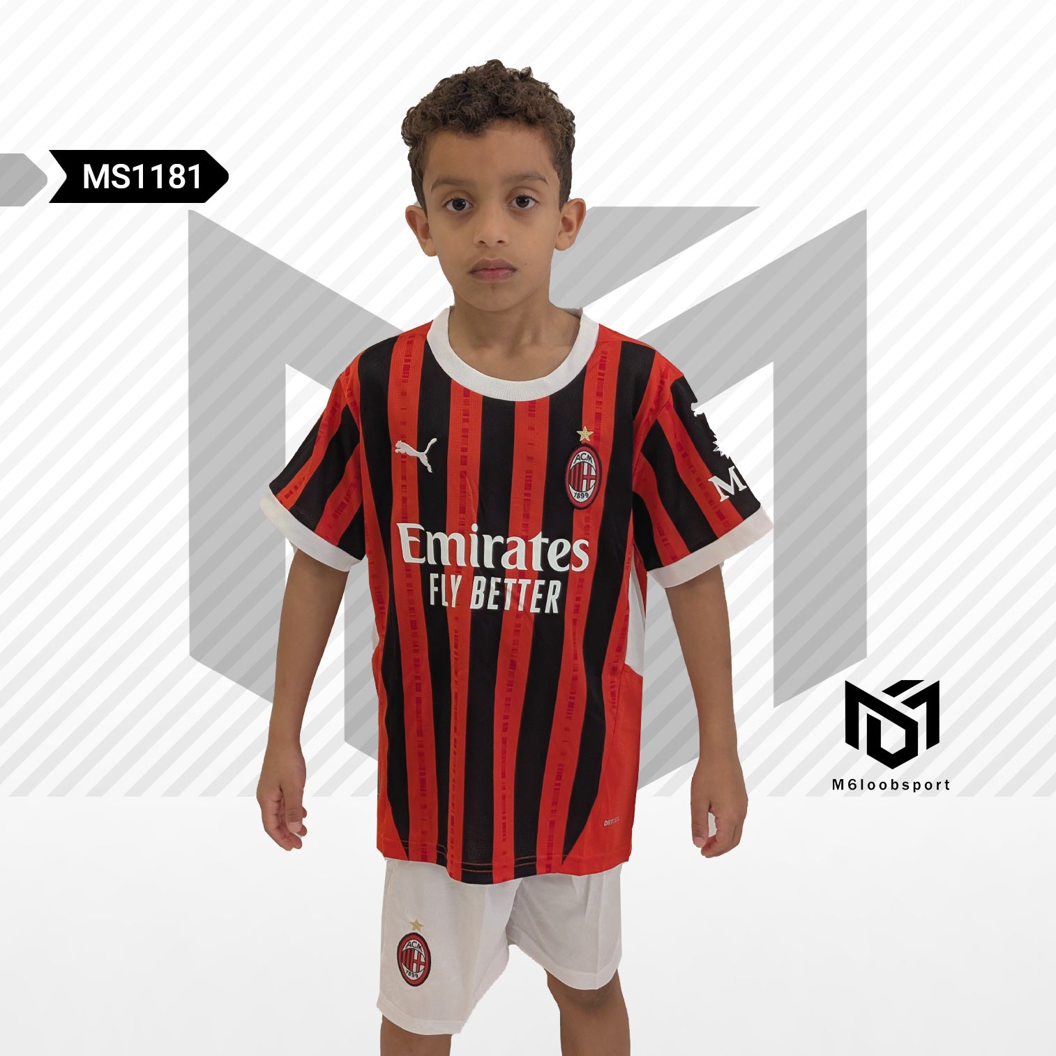 AC Milan 24/25 Home Kids Set (T-shirt + shorts)