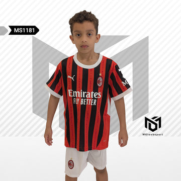 AC Milan 24/25 Home Kids Set (T-shirt + shorts)