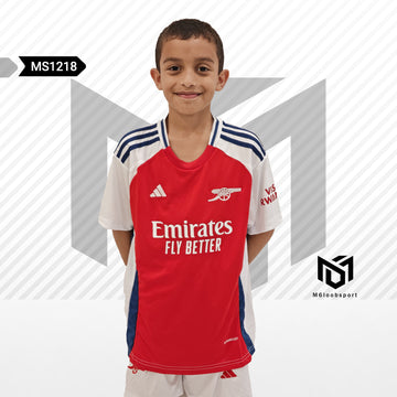 Arsenal 24/25 Away Kit Kids Red Set (T-shirt + shorts)