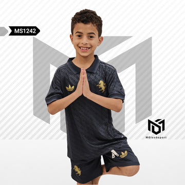 Juventus 24/25 Home Kids black Set (T-shirt + shorts)