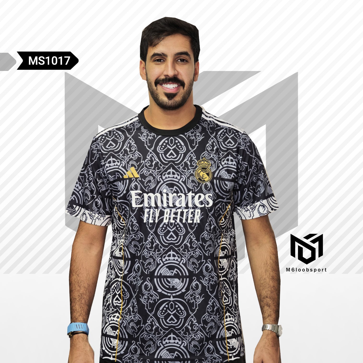 Real Madrid  24/25 black T - Shirt (Fans Version)