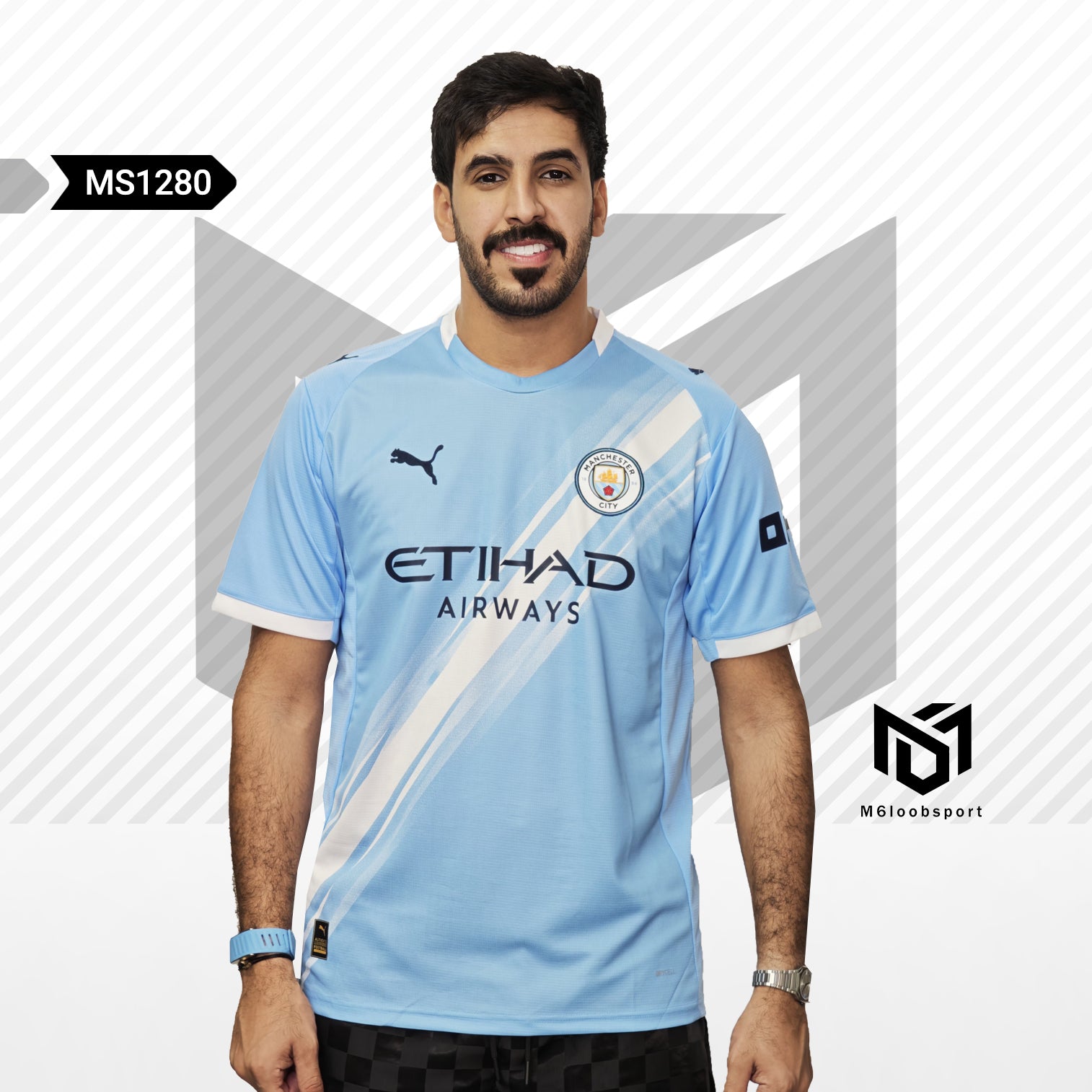 Manchester City 25/26 blue T-shirt  (Fans jersey)