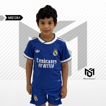 Real Madrid 25/26 Third Away blue Set (T-shirt + shorts)