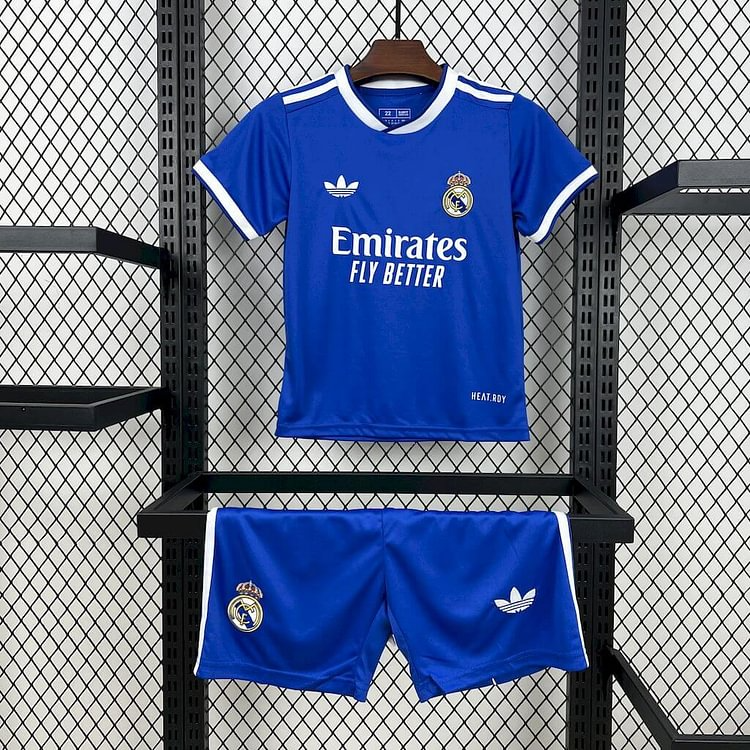 Real Madrid 25/26 Third Away blue Set (T-shirt + shorts)