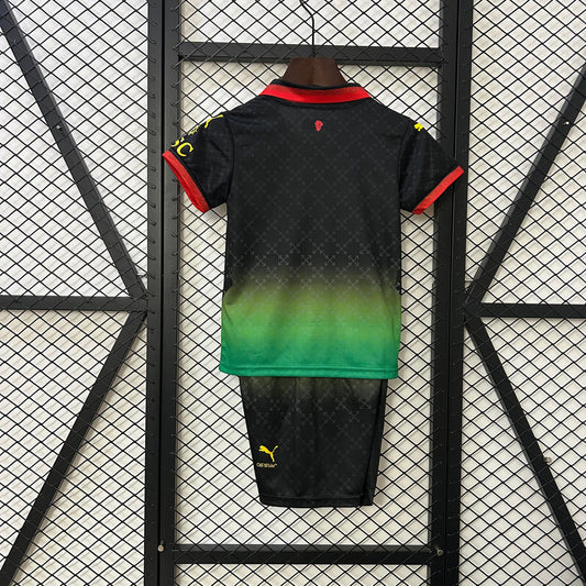 AC Milan 25/26 Black and green Kids Set (T-shirt + shorts)
