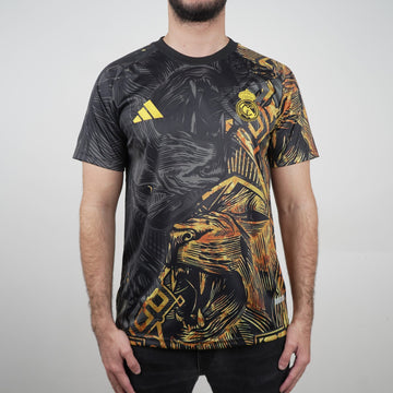 Real Madrid Golden lion 25/26  T-shirt  (Fans jersey)