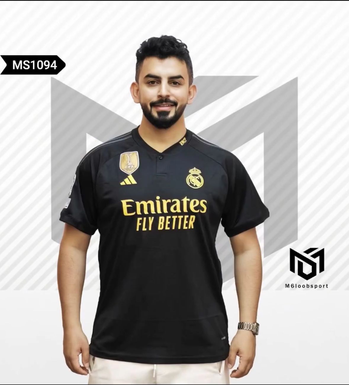 Real Madrid 23/24 Black T-Shirt (Player Version)