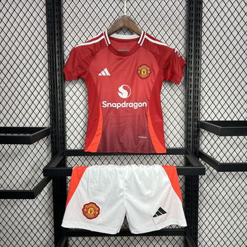 Manchester United 24/25  Home  Kids Kit (T-shirt + shorts)