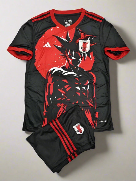 Japan Dragon ball 24/25 Kids Red and black Set (T-shirt + shorts)