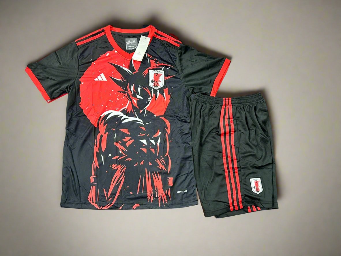 Japan Dragon ball 24/25 Kids Red and black Set (T-shirt + shorts)