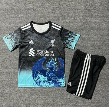 Liverpool 25/26 Kids Blue & Black Dragon Set (T-shirt + shorts)