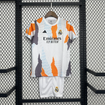 Real Madrid Pre -Match 24/25 Kids Kit (T-shirt + shorts)