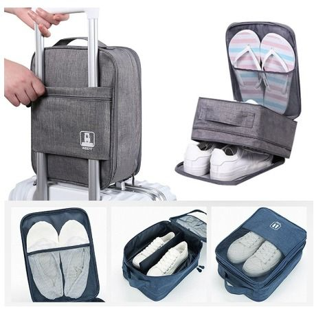 Portable shoe  bag and trip organizer GREY color